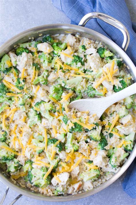 Stir in the rice and broccoli. One Pot Chicken, Broccoli and Rice Casserole