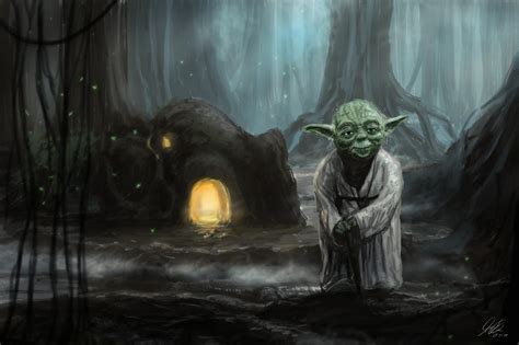 Yoda On Dagobah By Entar0178 On Deviantart