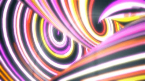 Colorful Twisted Lines Flowing Fast Seamless Loop Abstract Motion