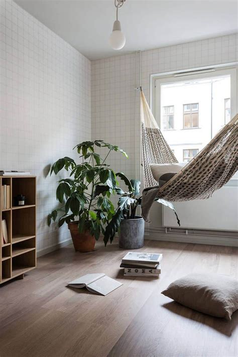 Just throw in a hammock, lie down and relax. 15 of the Most Beautiful Indoor Hammock Beds Decor Ideas