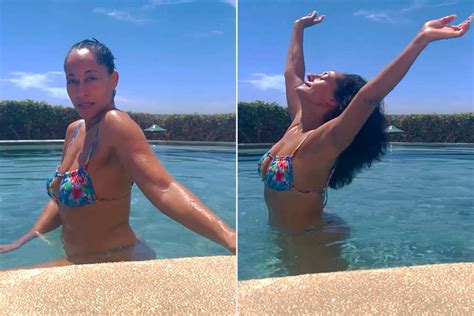 Tracee Ellis Ross Shares Makeup Free Video Dancing In Her Bikini
