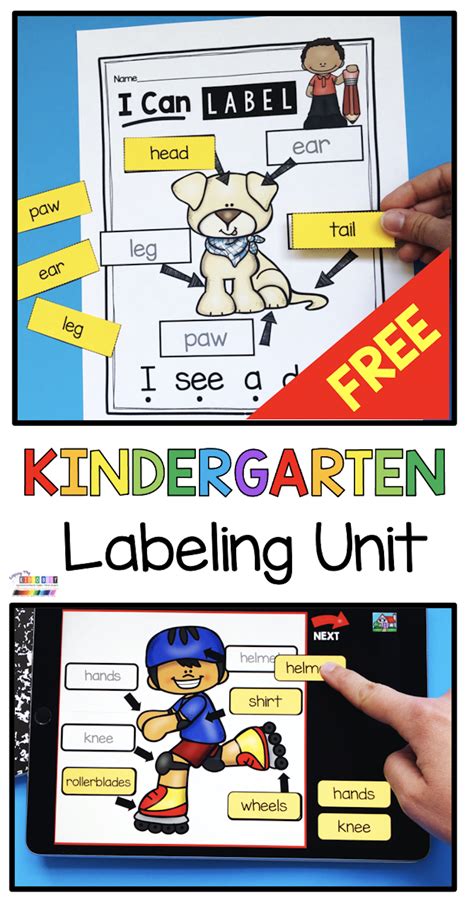 Labeling Unit For Kindergarten Back To School Resources Writing
