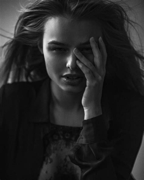 Wallpaper Dark Face Monochrome Women Model Aleksey Trifonov