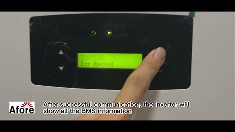 Afore Inverter Communication Setting With Cfe 51005100s2400 Youtube