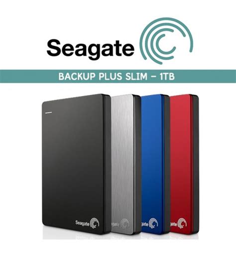Seagate Backup Plus Slim Portable External Hard Disk Usb30 1 Tb