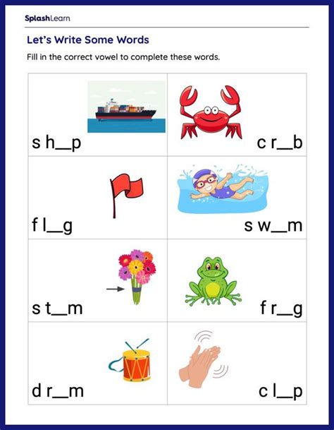 Cvcc Words Worksheets For 1st Graders Online Splashlearn
