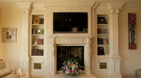Clive Christian Classical Cream Media Cabinetry Traditional Living
