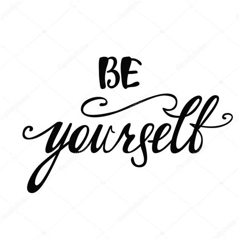 Be Yourself Inspirational Quote — Stock Vector © Maroshka 192767360