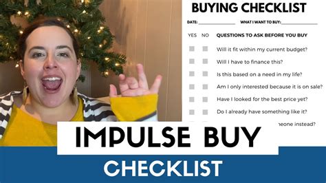 Questions To Ask Before You Buy Anything Impulse Spending Tips Youtube