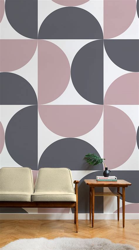 Aalto Retro Geometric Wallpaper Mural Hovia Bedroom Wall Designs