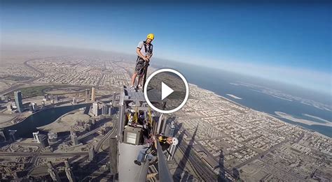 Climbing The Tallest Building In The World At 2717 Feet