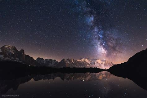 Stars Above Mont Blanc 3 Re Edit Of A Photo I Made Last Year Of The