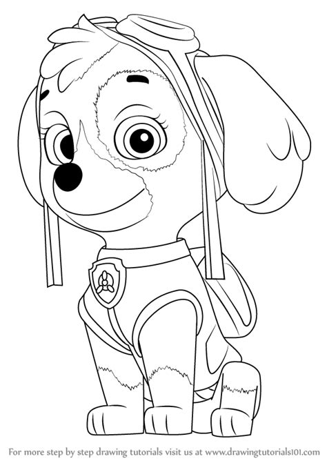 Take our free online drawing classes & learn everything from basics to advanced skills! how-to-draw-Skye-from-PAW-Patrol-step-0.png (598×844) | Patrulha canina para colorir, Desenhos ...