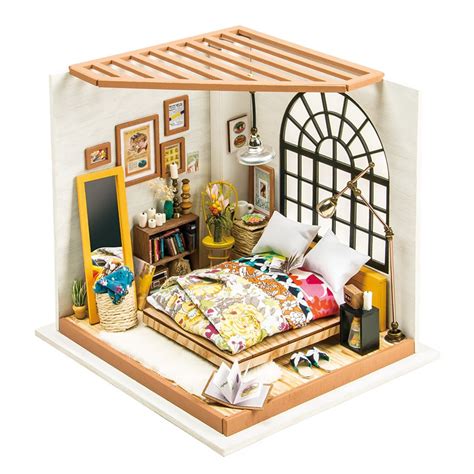 Diy miniature modern dollhouse apartment #4. Robotime DIY Miniature Dollhouse Kit-DG107-Alice's Dreamy ...