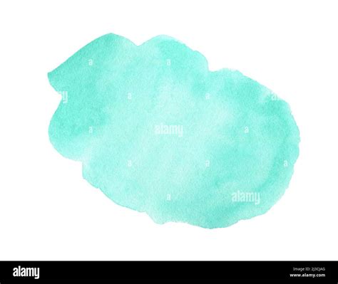 Abstract Mint Green Watercolor On White Background Watercolor Clipart