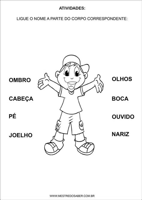 Esquema Corporal Na Educação Infantil Mestre Do Saber Atividades De