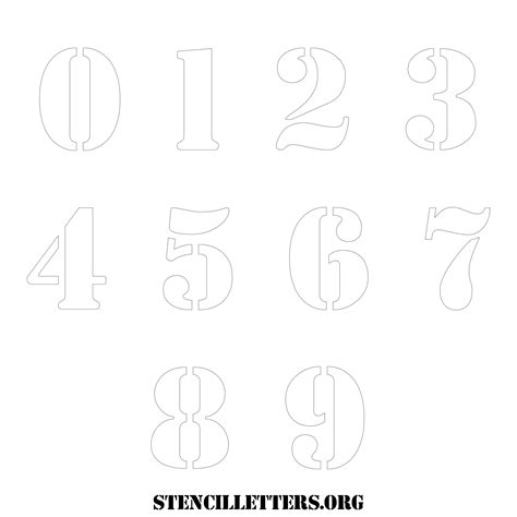 Free Printable Numbers Stencils Design Style 253 Army Stencil Letters Org