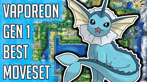 Vaporeon Gen 1 Best Moveset Vaporeon Best Moveset Moves Pokemon Red