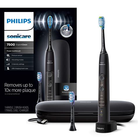 Philips + Sonicare ExpertClean 7500 Bluetooth Rechargeable Electric ...