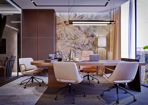 Financial Company Office On Behance Office Interior Design Modern