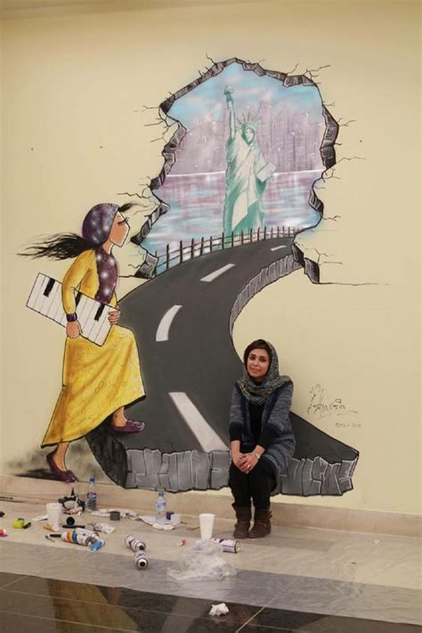Shamsia Hassani Fine Arts Lecturer And First Known Female Graffiti