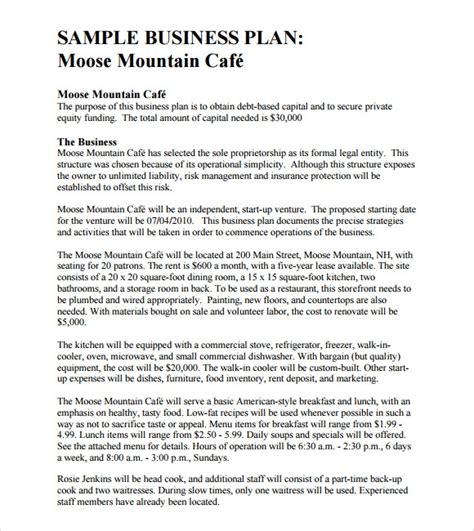 8 Free Business Plan Templates Download Free Documents In Pdf Word