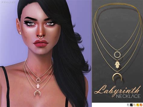 Pralinesims Labyrinth Necklace Sims Sims 4 Sims 4 Characters