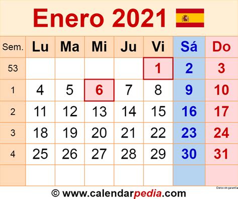 Calendario Enero 2021 Editable Calendario Enero 2021 Imagenes