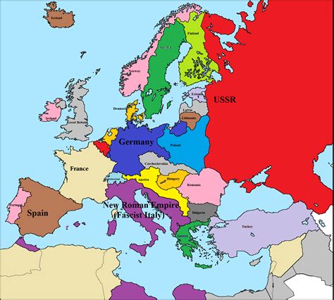 Map Of Europe 1940 Map Encdarts