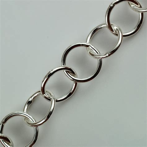 Sterling Silver 12mm Round Link Loose Chain Palmer Metals Ltd