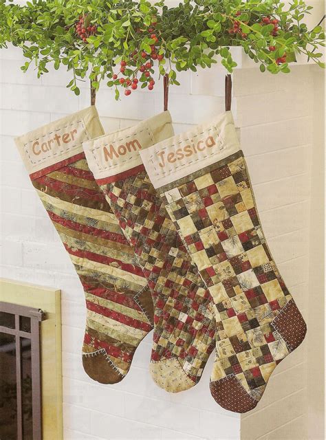 christmas stockings quilted christmas stockings christmas stocking pattern christmas stockings