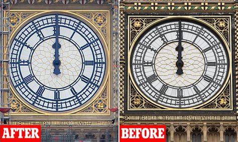 Iconic Big Ben Clock Towers New Faces Are Revealed In All Their