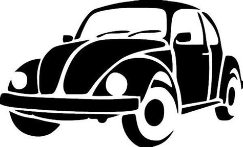 Vw Beetle Vinyl Decal Vinyl Decals Stencils Vw Art