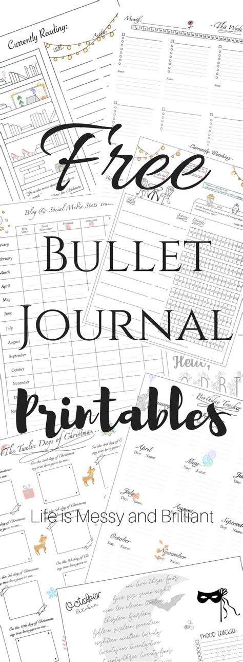 Everything you need to know to catch up. FREE Bullet Journal Printables
