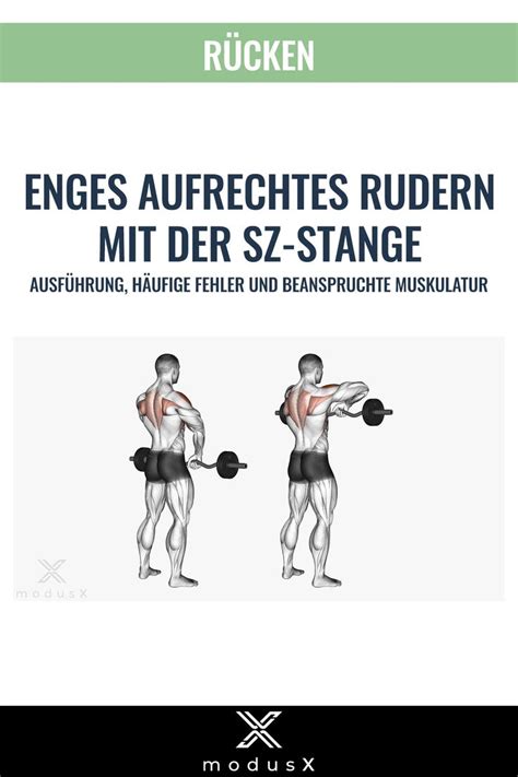 Enges Aufrechtes Rudern Mit Der Sz Stange Six Pack Abs Workout Fitness Training Abs Workout