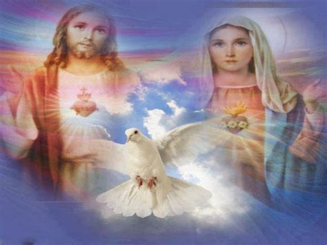 JEZUS En MARIA Groep Totale Toewijding Aan Maria Een Feest Voor Uw Ziel