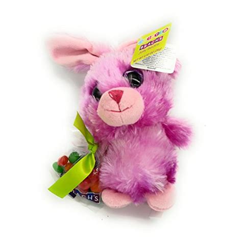 Galerie Animal Rabbit Plushies In Pink Bunny Suit With Brachs Jelly