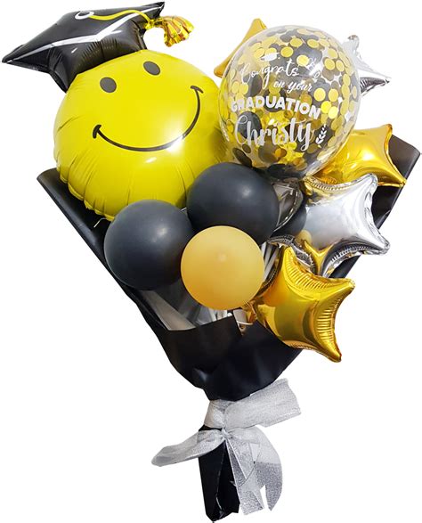 Personalised Name Congrats On Your Graduation Smiley Balloon Clipart