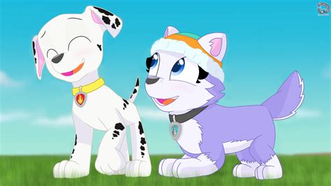 Paw Patrol Relationships Marshall X Everest By Rainboweeveede On Newgrounds