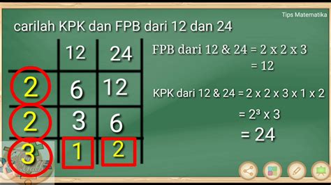 Cara Cepat Mencari Kpk Fpb Tips Matematika Cepat Kpk Fpb Youtube