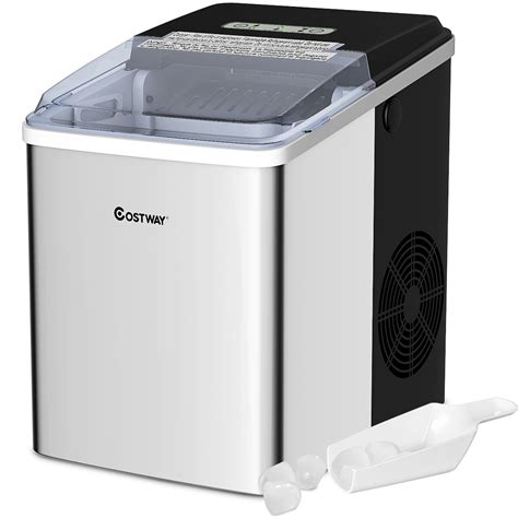 The costway portable ice maker is a beast at cranking out the cubes. Costway Stainless Steel Ice Maker Countertop 26Lbs/24H ...