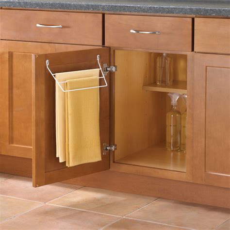 Then, put a coordinating towel ring near the sink so that a hand towel is always within easy reach. Knape & Vogt Door Mount Towel Rack for Kitchen or Bathroom ...
