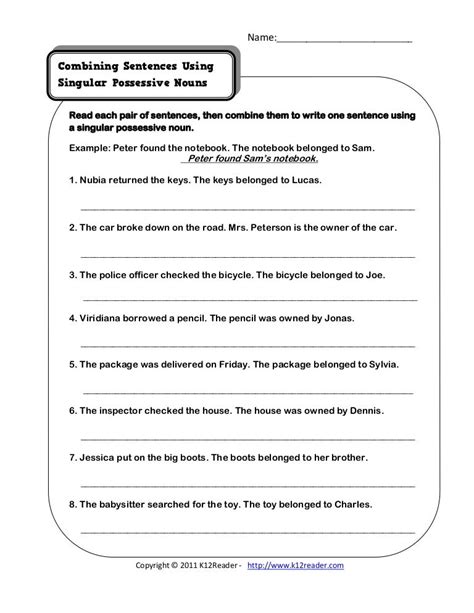 singular possessive nouns