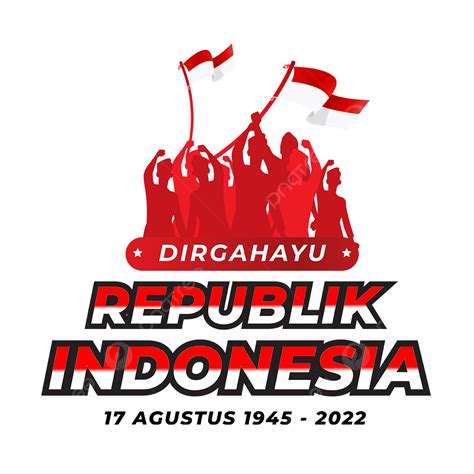 Gambar Teks Ucapan Dirgahayu Republik Indonesia Dengan Ilustrasi Orang