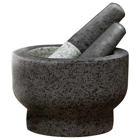Chefsofi Extra Large 8 Inch 5 Cup Capacity Mortar And Pestle Set