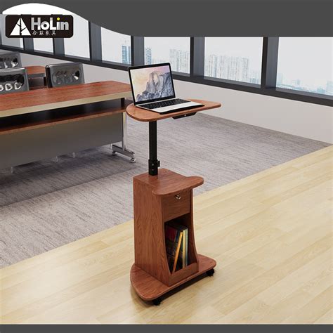 Mobile Lectern Podium Stand Desk Height Adjustable Church Classroom