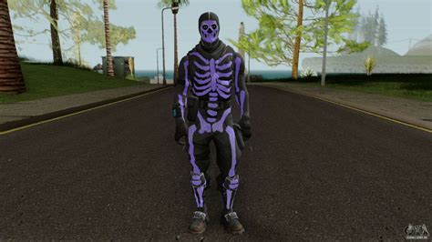 Purple Skull Trooper Style Fortnite Para GTA San Andreas