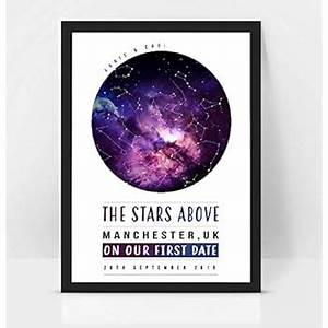 Personalised The Night We Met Star Map Poster Print Framed Unframed