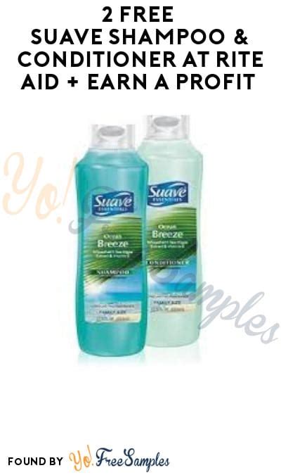 2 Free Suave Shampoo And Conditioner At Rite Aid Earn A Profit Ibotta