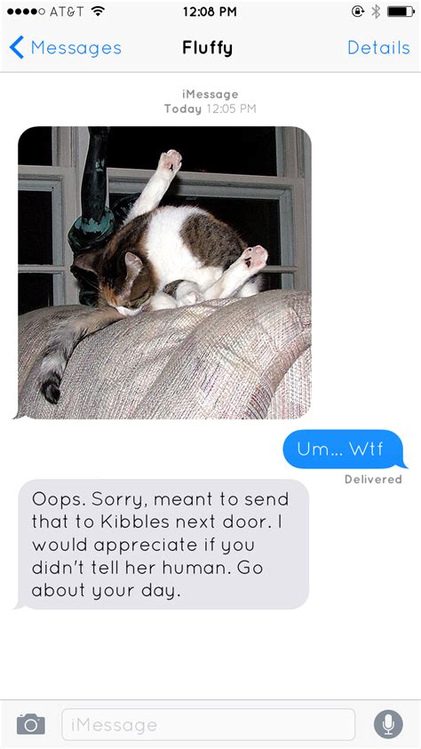 this is exactly what would happen if your cat could text